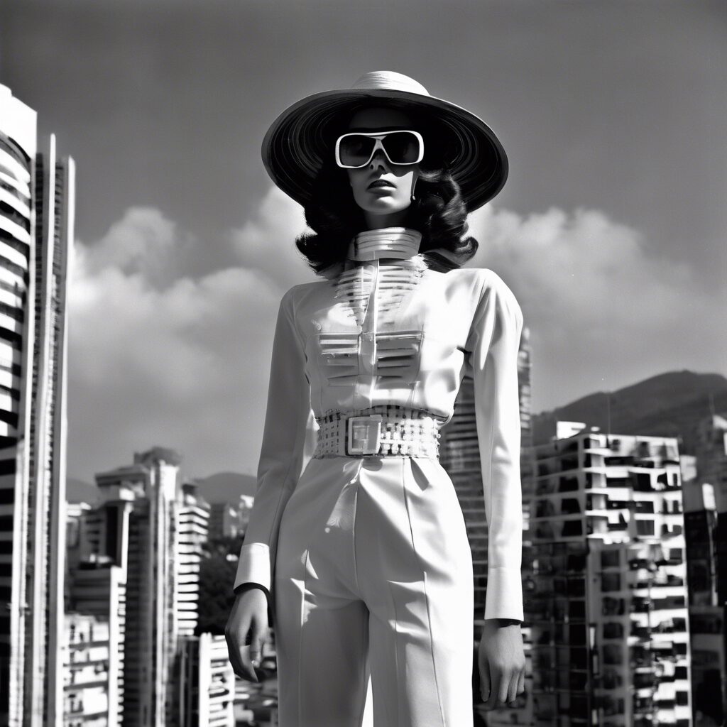  Ecos Futuristas: Un Retrato en Blanco y Negro de la Moda Venezolana

