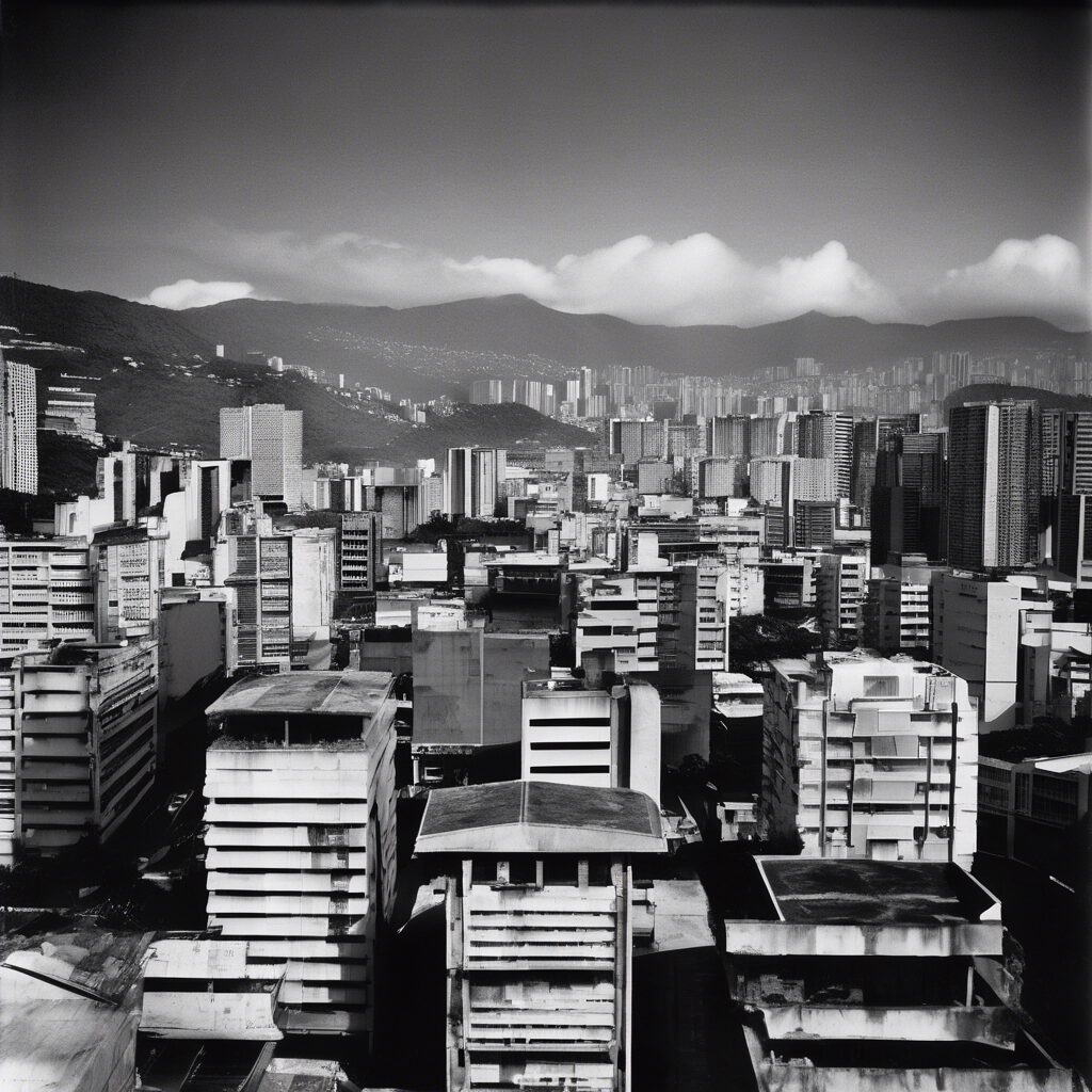  "Amanecer Futurista: Contemplando Caracas"

