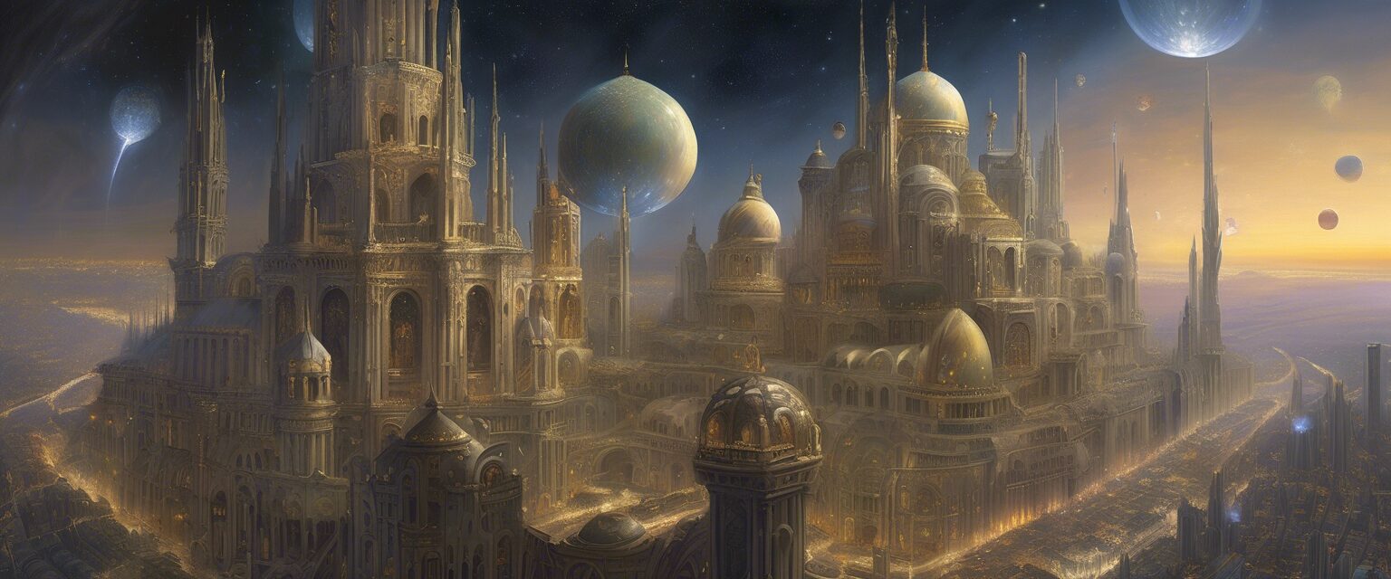 

"Las deidades futuristas: Armonía entre lo físico y metafísico"

