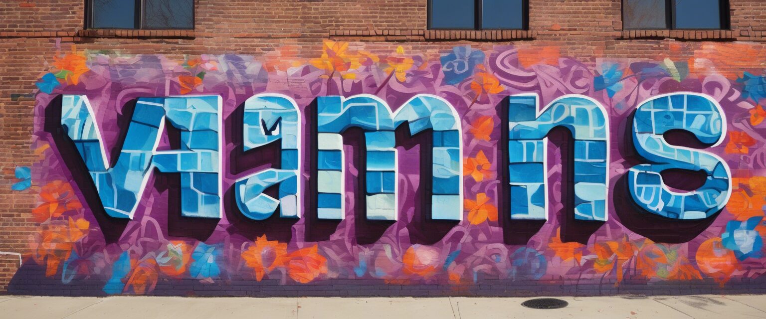  "Mi Nombre es VAN: Un mural en tonos fríos que celebra la música urbana y la feminidad"

