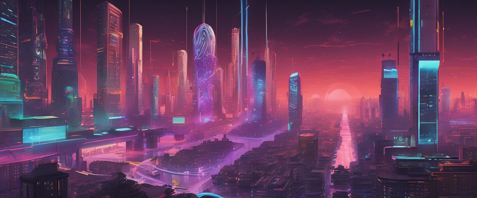  Ética en la Era Digital: Una Visión Futurista de la Ciudad Transhumana

