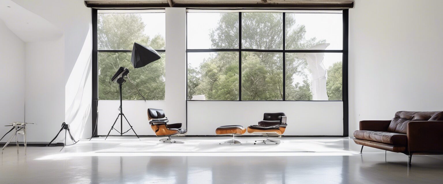  Estudio Fotográfico Minimalista: Donde la Creatividad Encuentra la Elegancia

