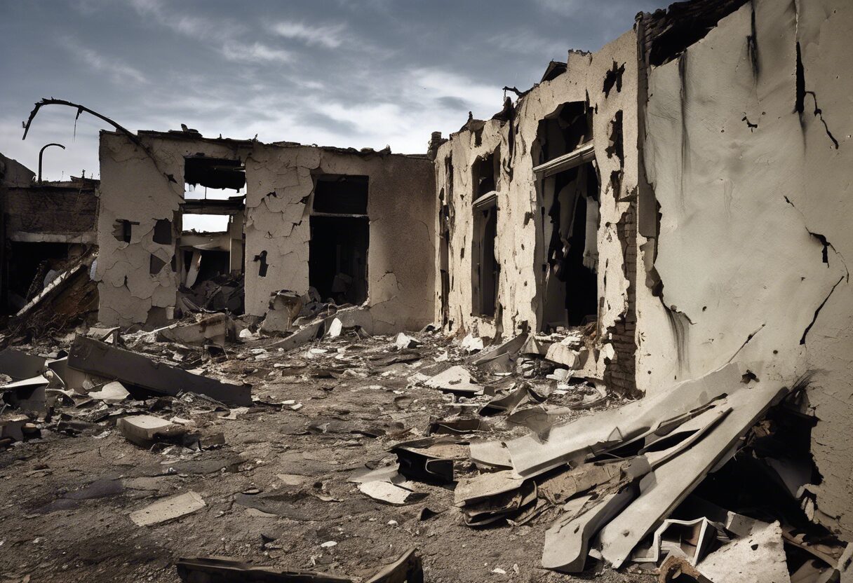  "Espectros de Guerra: Resiliencia en Ruinas."

