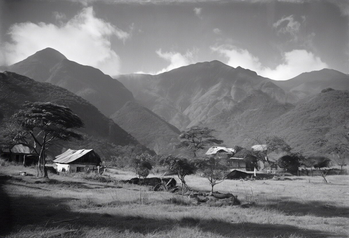  
Reflejos del Ayer: Belleza Venezolana en Blanco y Negro 

