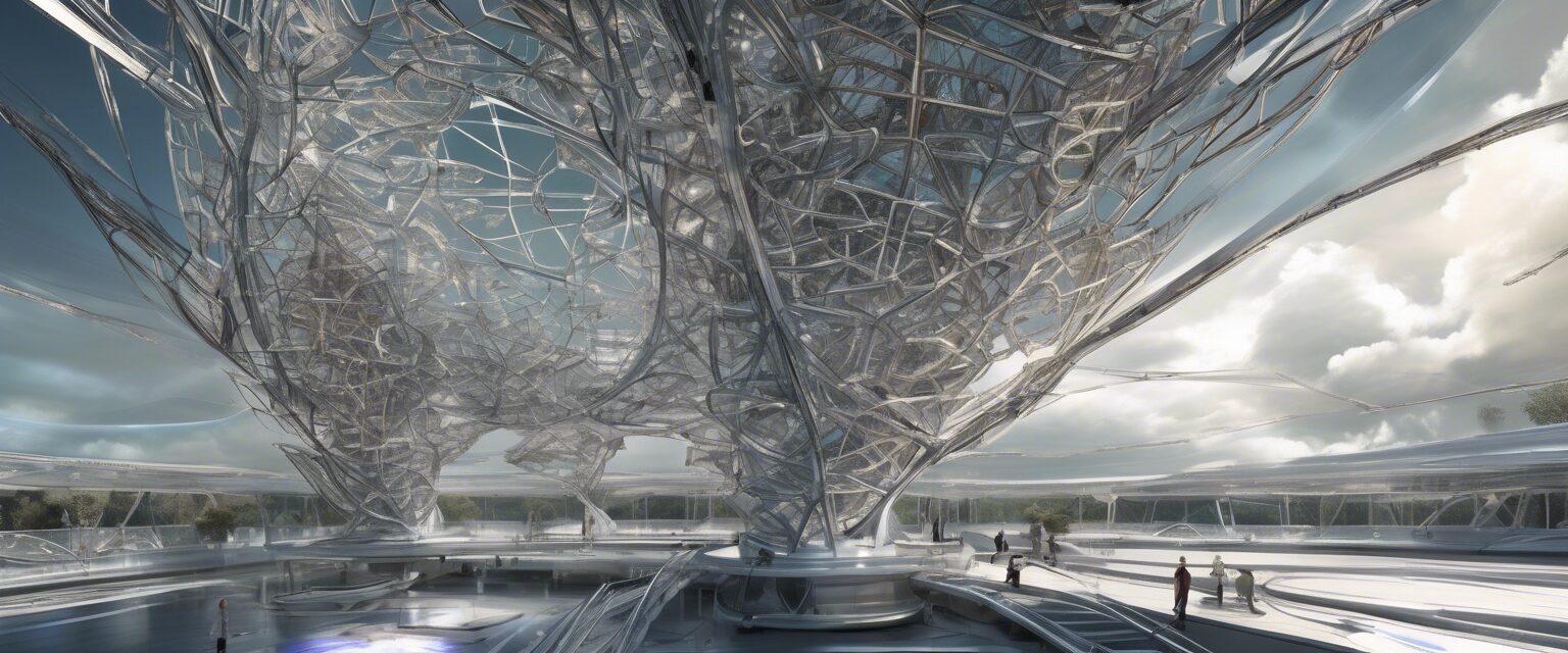 
"Eclosión de la Luz Cósmica: La Estación Espacial del Futuro"

