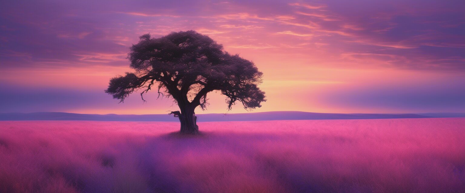  "Crepúsculo Solitario: La Danza entre la Calma y el Caos"

