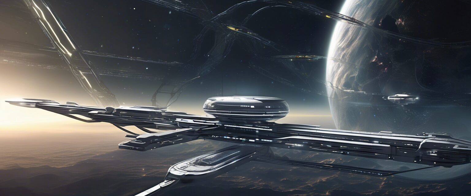  "Contraposición Galáctica: Avances Humanos versus Esplendor Natural"

