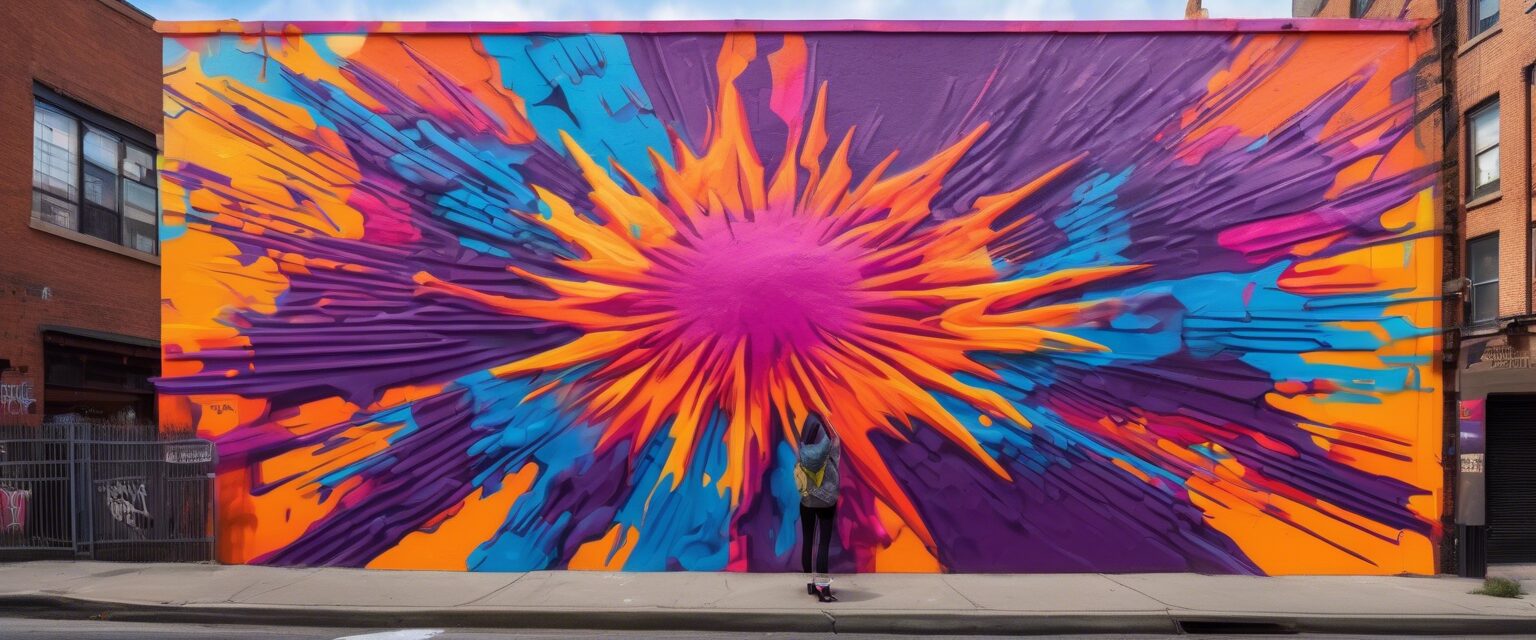  
Explosión de Color: Un Testimonio de Libertad Artística y Feminidad

