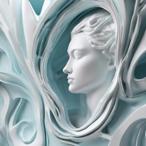  "Susurros Helados: Instantáneas de la Elegancia Orgánica"

