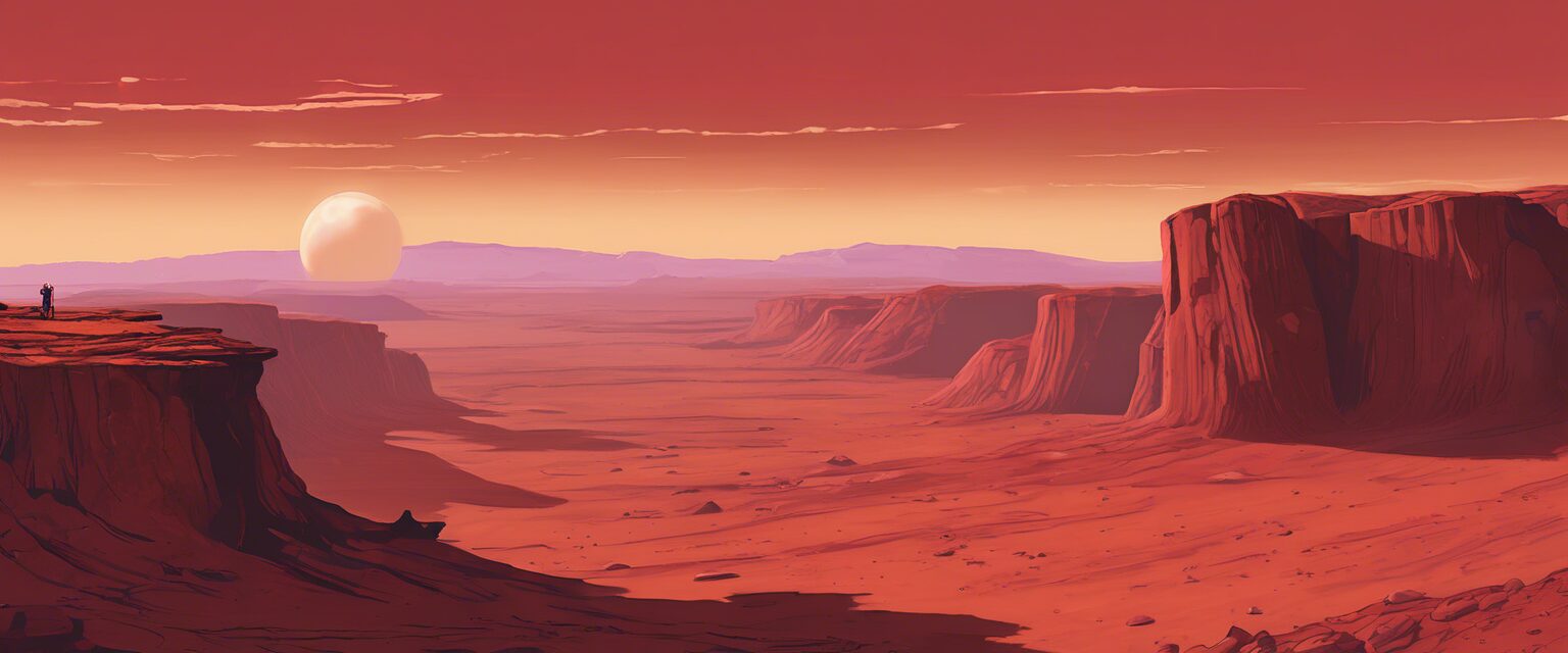  Atardecer Cósmico en Marte.

