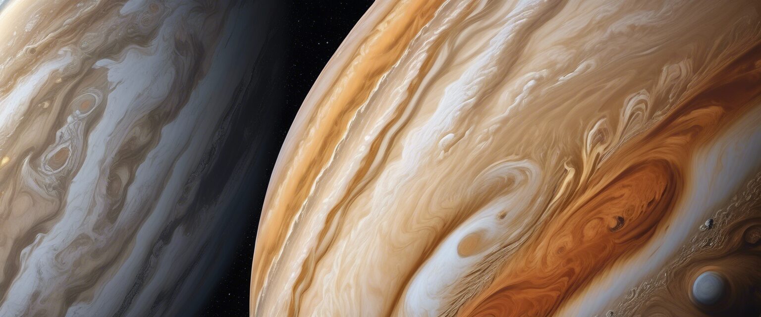  "Majestuosidad Cósmica: Júpiter desde el Espacio"

