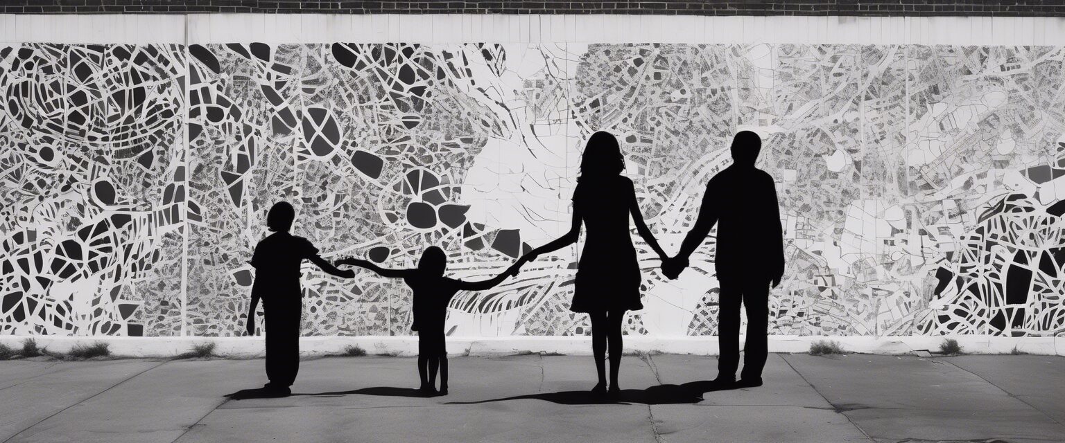  El mural de esténcil "El Amor"

