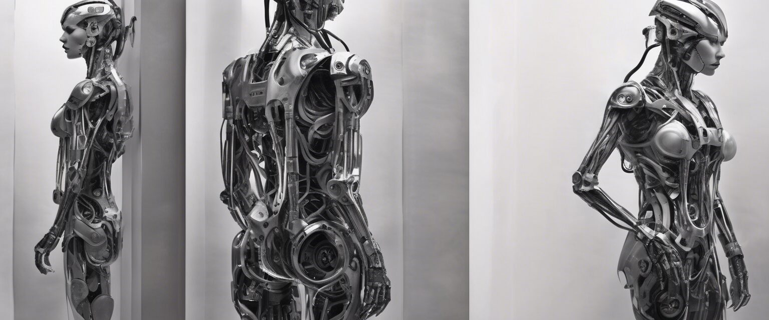  "Fractura entre la Máquina y el Hombre: Un Retrato Cyborg"

