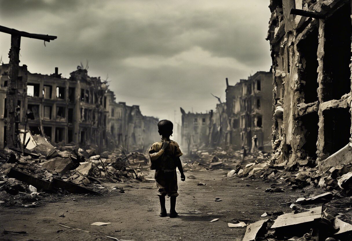  "Esperanza entre Escombros: Tercera Guerra Mundial a través de la Lente de Ares"

