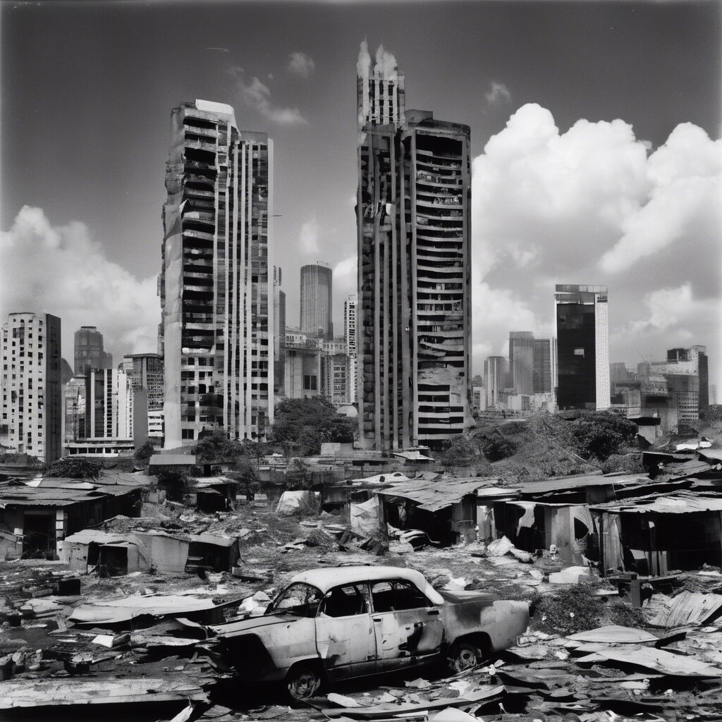  
"Reflexiones Futuristas: Una Reliquia Industrial en la Venezuela del Mañana"

