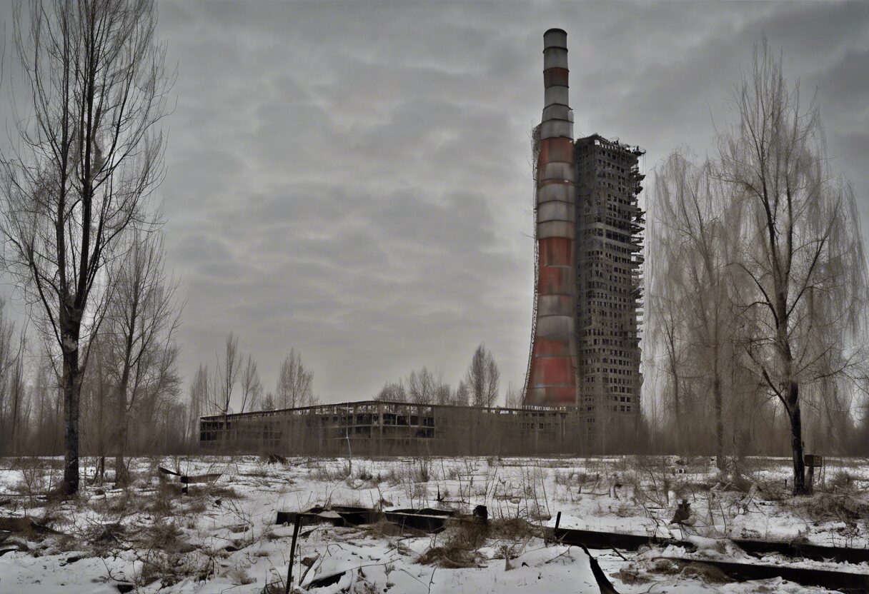  "Silencio Frío: Retrato de Chernobyl Post-Desastre"

