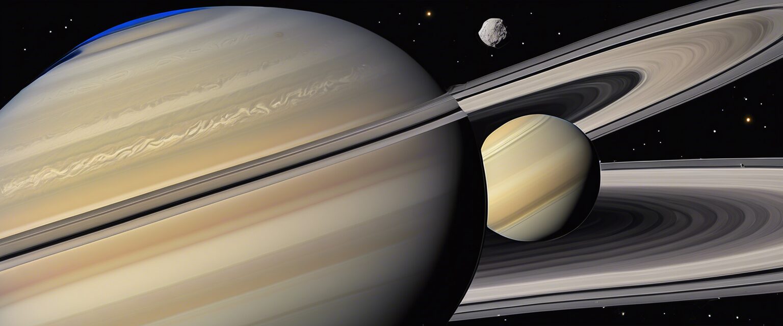  Saturno: Majestuosidad Dorada desde el Espacio

