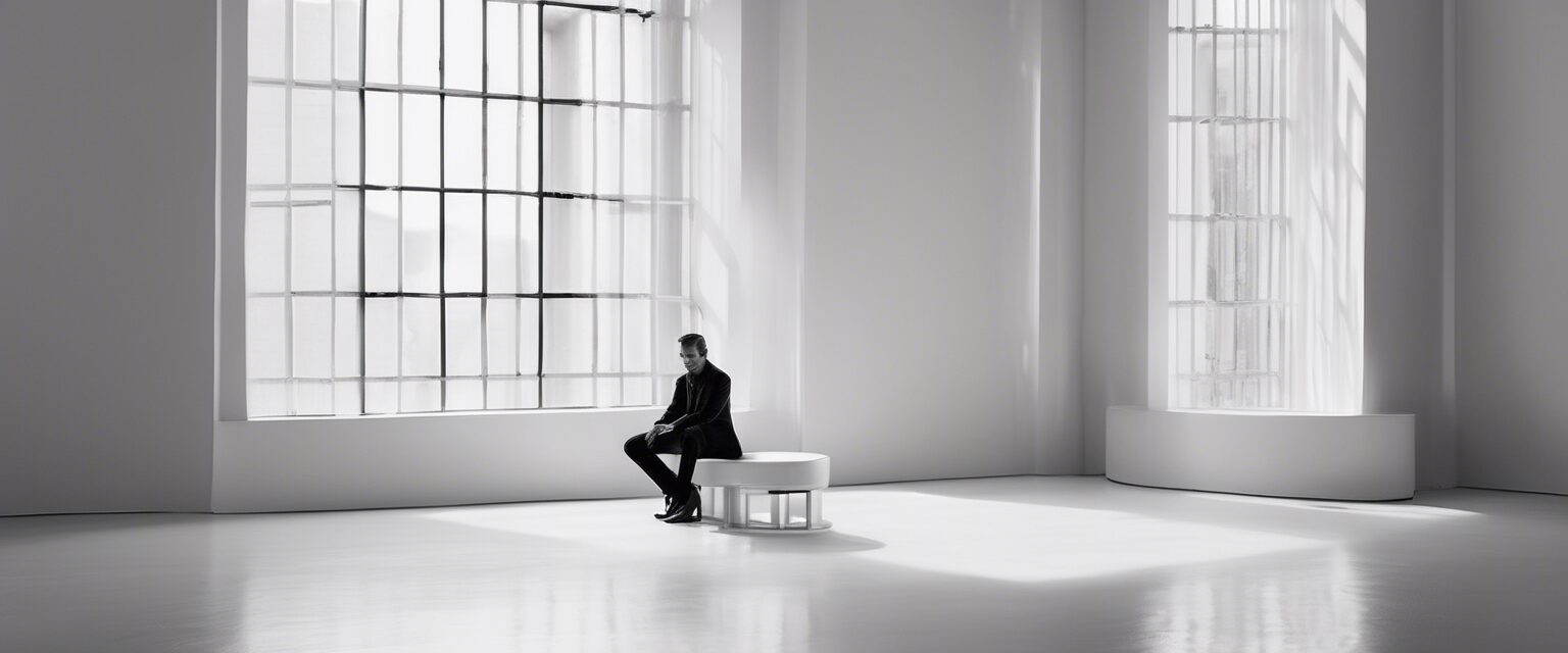  Minimalismo del retrato: Interacción de luz y sombra

