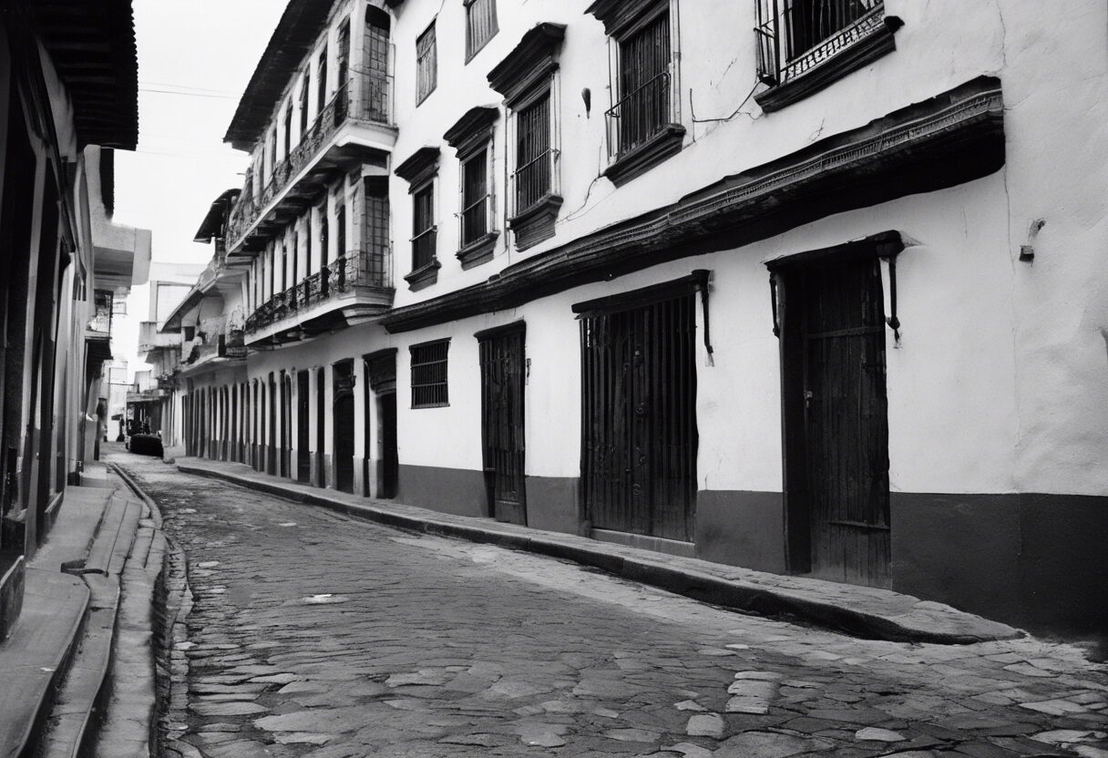  "Contrastes de Caracas: Pasado y Presente en Blanco y Negro"

