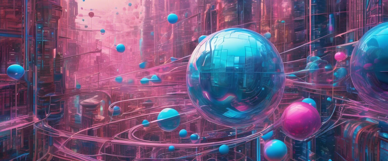  
Esferas Conectadas: Cruzando Realidades en una Hiperciudad Futurista

