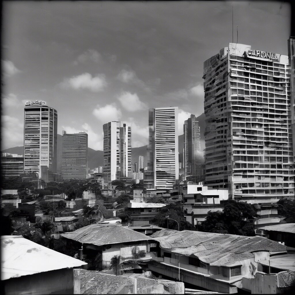  "Contrastes Temporales: Caracas Futurista"

