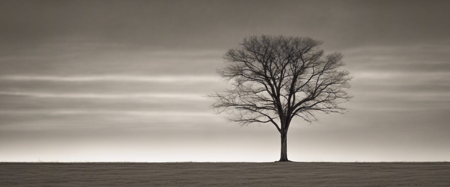  Crepúsculo Invernal: Un Solitario Centinela

