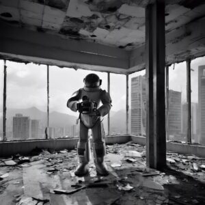  "Resiliencia Futurista: Un Viaje Fotográfico a través de la Distopía Venezolana"

