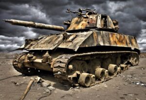  "Eco de Guerra: La Maquinaria Olvidada"

