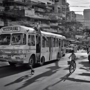  
"Contrastes de Movimiento: Futurismo en el Transporte Venezolano."

