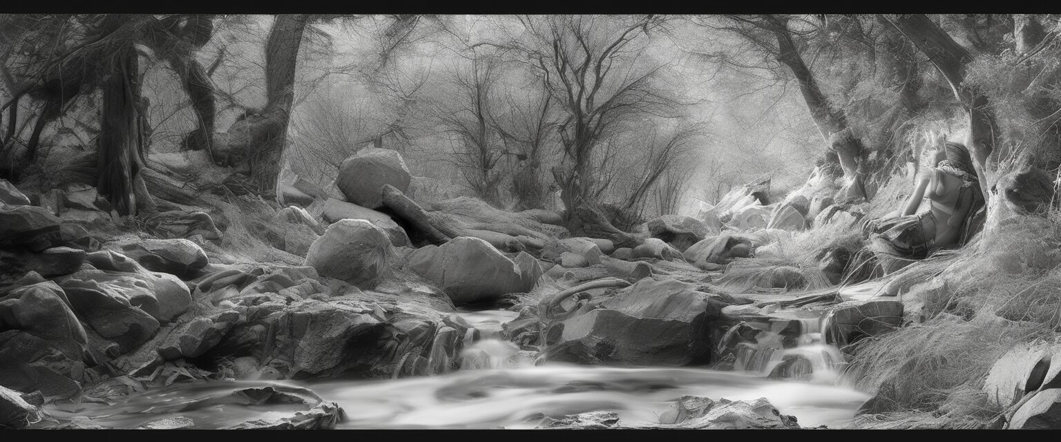  "La esencia del Arte: Un retrato en blanco y negro"

