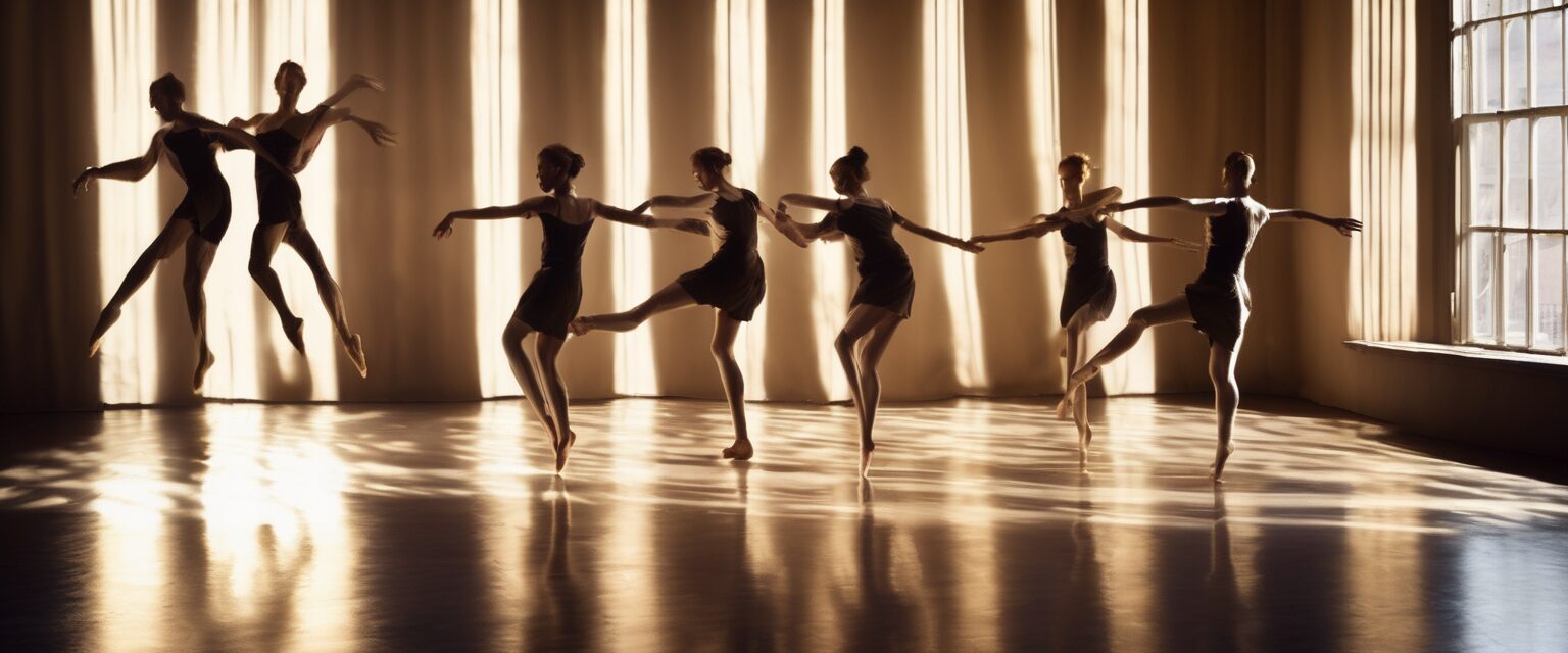  "Luz, Movimiento y Sombra: Un Momento Eterno en el Teatro"

