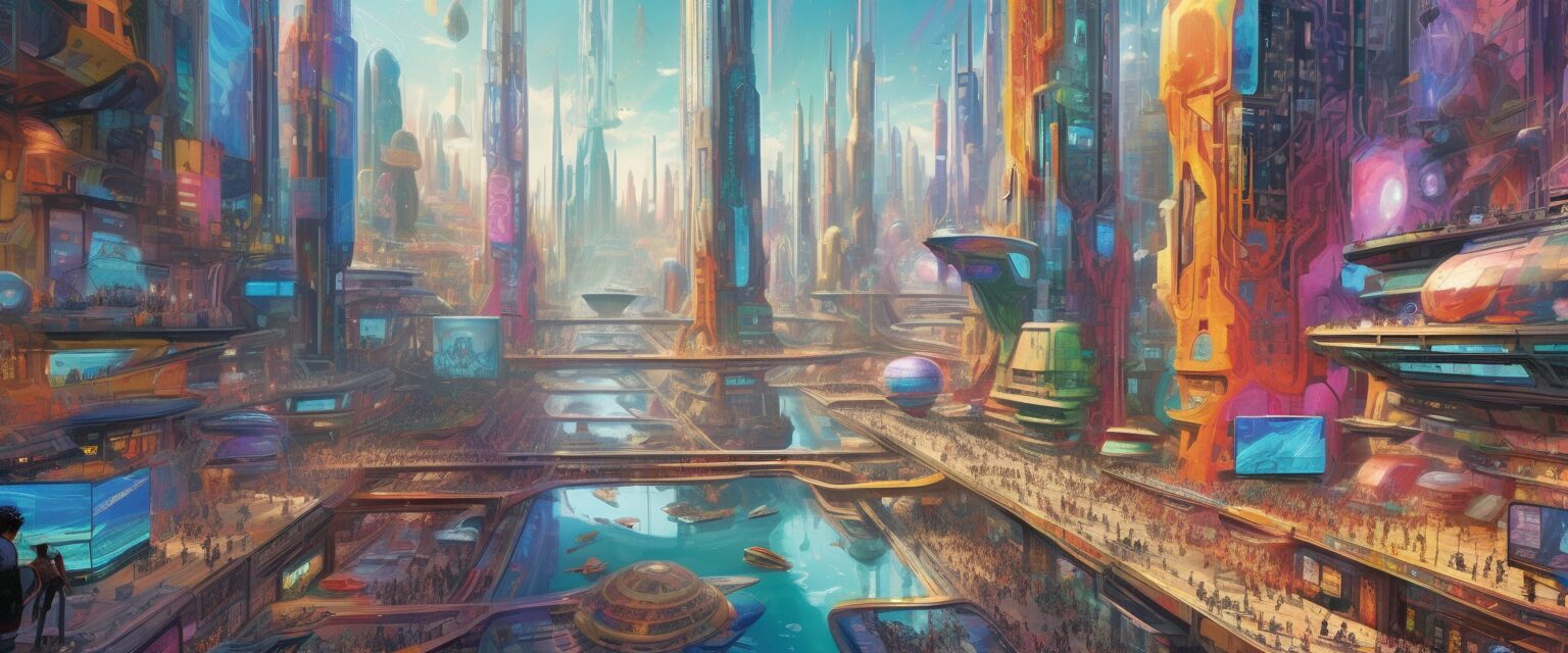  La Dicotomía de la Realidad: Fusión Post-Humana entre la Realidad Aumentada y la Realidad Virtual en la Metrópoli del Futuro 

