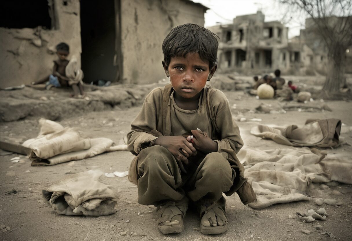  "Infancia Entre Ruinas: La Resiliencia de la Inocencia en la Guerra"

