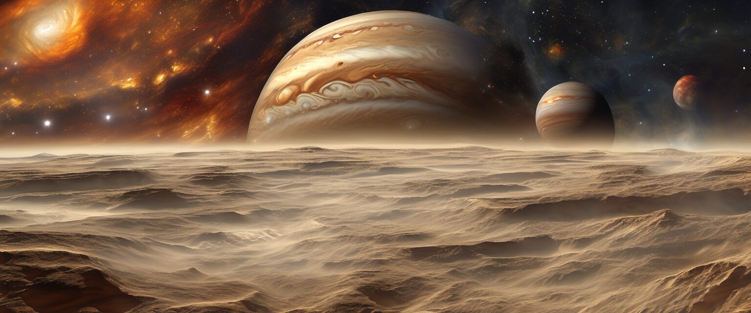  Majestuosidad Cósmica: Júpiter y sus Lunas

