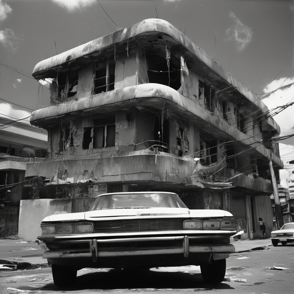  "Elegancia Futurista: Un ensayo fotográfico desde las calles de Caracas"

