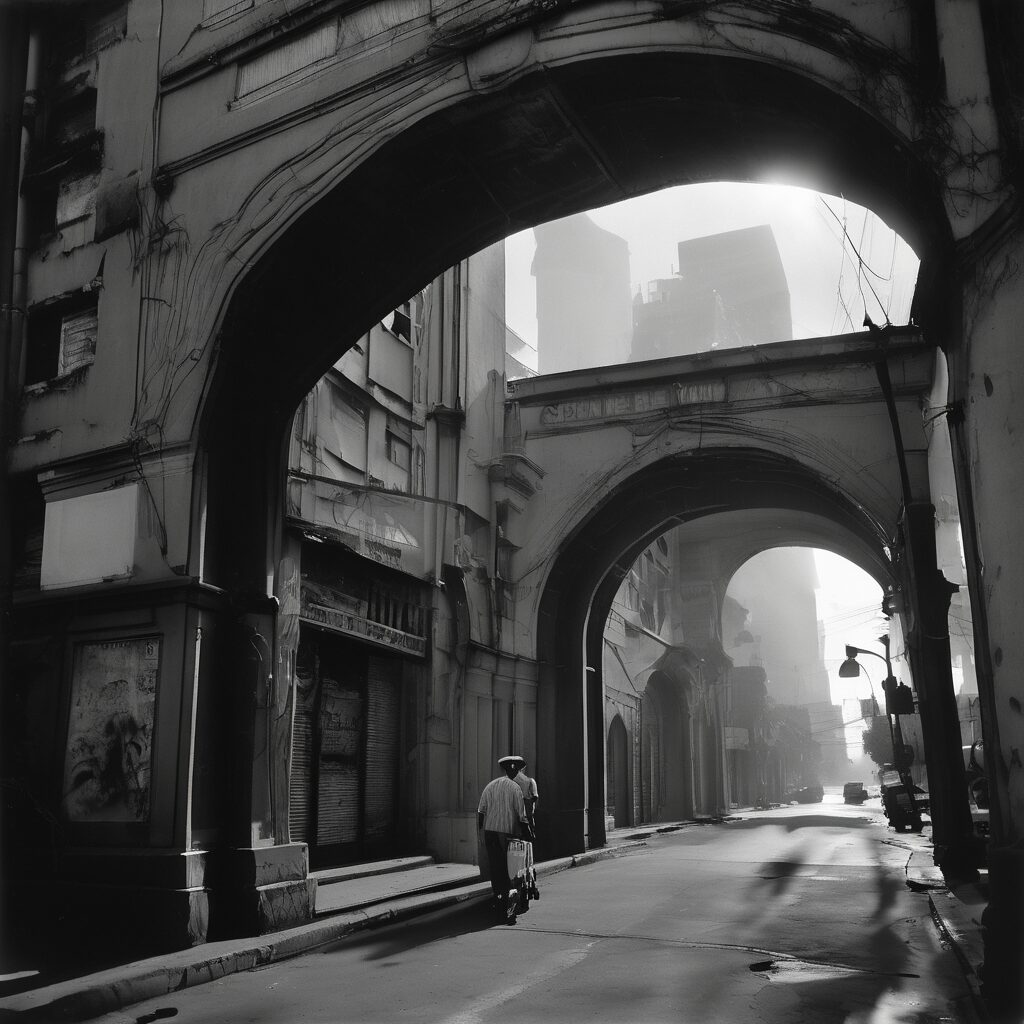  "Nostalgia Futurista: Un Amanecer Venezolano"

