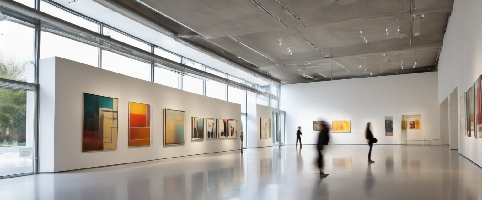  Boceto de Museo Contemporáneo al Atardecer

