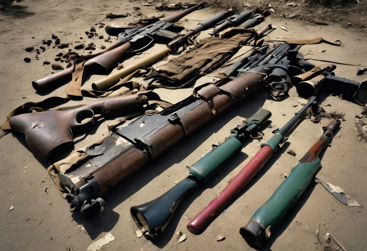  "Ecos de Guerra: Armas en el Olvido"

