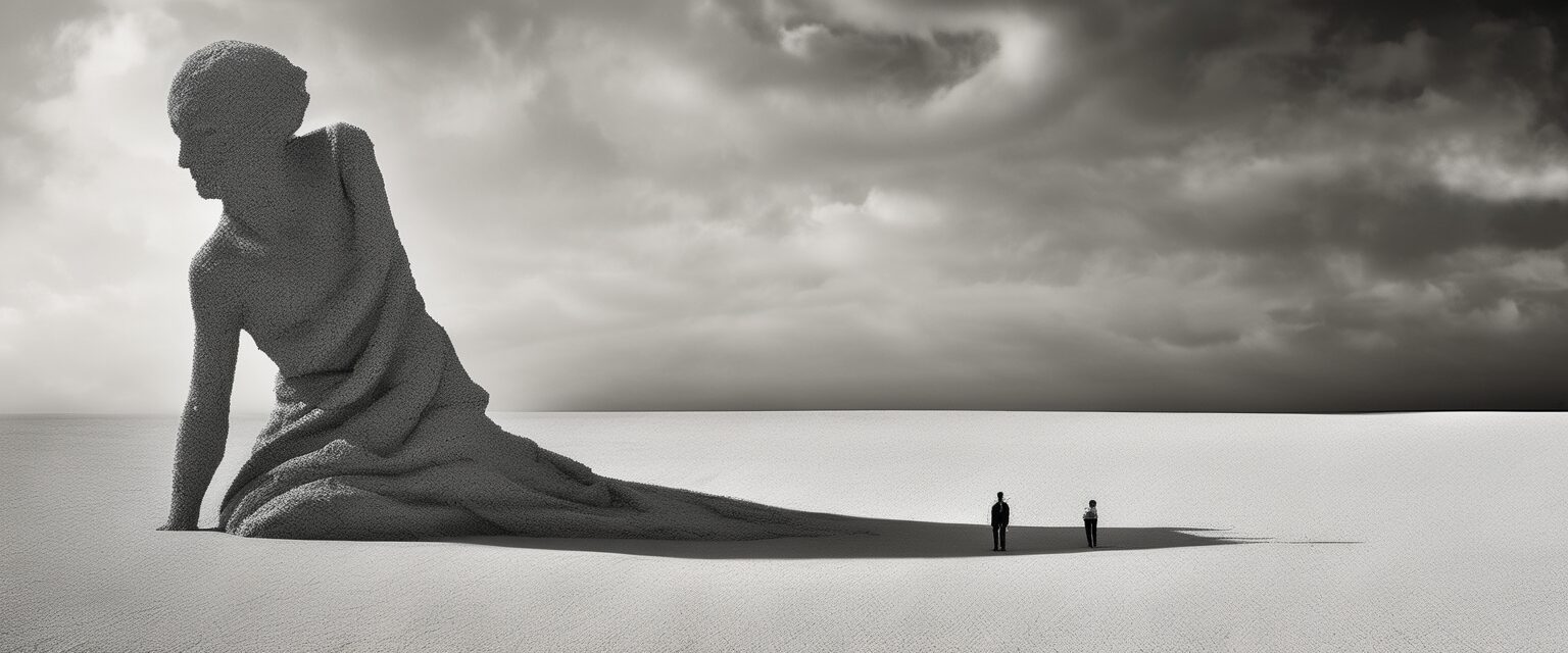  "Luz y Sombras: Un viaje surrealista en Blanco y Negro"

