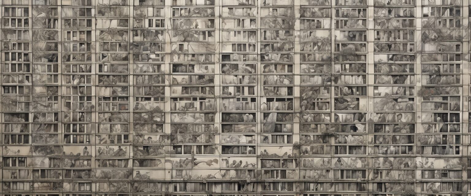  Conexión de Vida: Un Mural Ode a la Existencia

