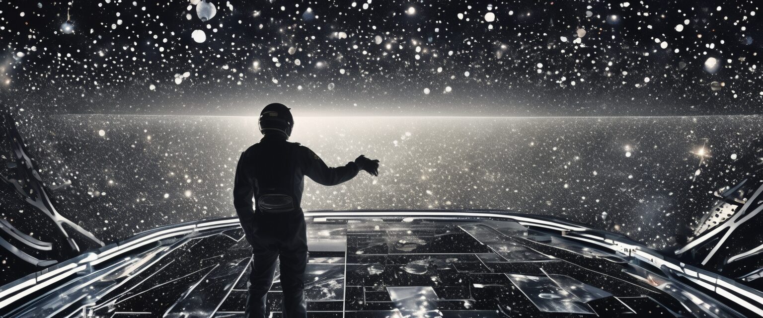  "El Desierto Estelar: Un Tributo a la Carrera Espacial"

