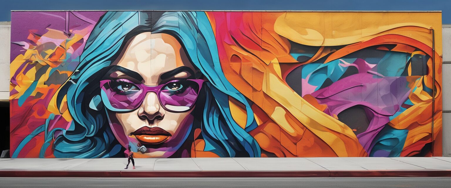  "Fuerza Urbana: Un Mural de la Artista Van"

