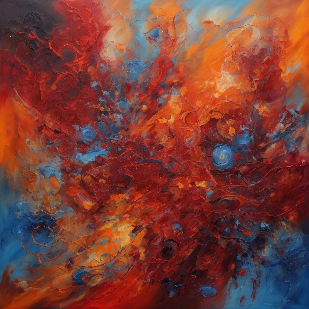  "Crecimiento Vivido: Evolución en Caos Colorido

